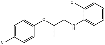 2-Chloro-N-[2-(4-chlorophenoxy)propyl]aniline 结构式