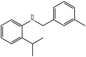 2-Isopropyl-N-(3-methylbenzyl)aniline 化学構造式