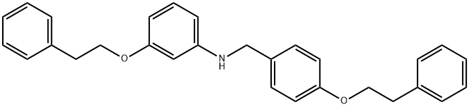 3-(Phenethyloxy)-N-[4-(phenethyloxy)benzyl]aniline Struktur