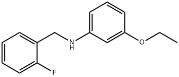 3-Ethoxy-N-(2-fluorobenzyl)aniline,1040685-59-3,结构式