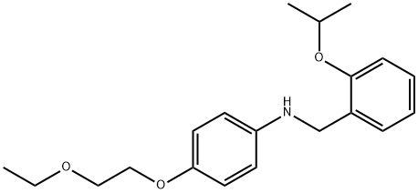 4-(2-Ethoxyethoxy)-N-(2-isopropoxybenzyl)aniline Structure