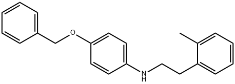 4-(Benzyloxy)-N-(2-methylphenethyl)aniline 化学構造式