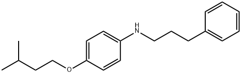 4-(Isopentyloxy)-N-(3-phenylpropyl)aniline Struktur