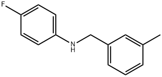 4-Fluoro-N-(3-methylbenzyl)aniline 结构式