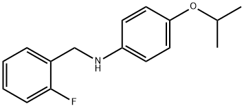 N-(2-Fluorobenzyl)-4-isopropoxyaniline 结构式