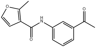 N-(3-Acetylphenyl)-2-methyl-3-furamide Structure