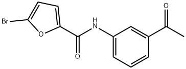 5-溴-N-(3-乙酰苯基)呋喃-2-甲酰胺,312704-44-2,结构式