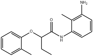 N-(3-Amino-2-methylphenyl)-2-(2-methylphenoxy)-butanamide 结构式