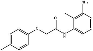 N-(3-Amino-2-methylphenyl)-2-(4-methylphenoxy)-acetamide Struktur