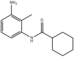 N-(3-Amino-2-methylphenyl)cyclohexanecarboxamide 化学構造式