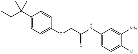 N-(3-Amino-4-chlorophenyl)-2-[4-(tert-pentyl)-phenoxy]acetamide Structure