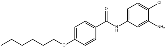 N-(3-Amino-4-chlorophenyl)-4-(hexyloxy)benzamide 化学構造式