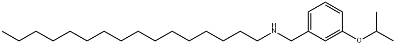 N-(3-Isopropoxybenzyl)-1-hexadecanamine Structure