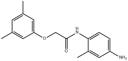 N-(4-Amino-2-methylphenyl)-2-(3,5-dimethylphenoxy)acetamide 结构式