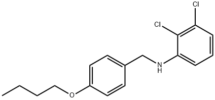 N-(4-Butoxybenzyl)-2,3-dichloroaniline Struktur