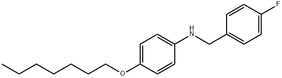 N-(4-Fluorobenzyl)-4-(heptyloxy)aniline Structure