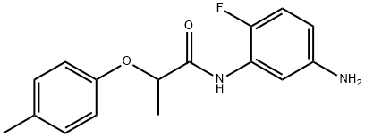 N-(5-Amino-2-fluorophenyl)-2-(4-methylphenoxy)-propanamide Structure