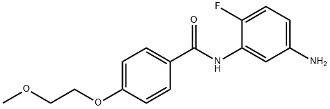 N-(5-Amino-2-fluorophenyl)-4-(2-methoxyethoxy)-benzamide 结构式