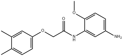 N-(5-Amino-2-methoxyphenyl)-2-(3,4-dimethylphenoxy)acetamide Structure