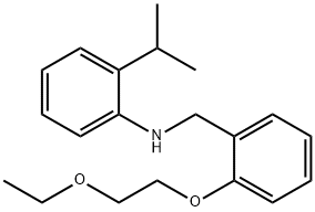 N-[2-(2-Ethoxyethoxy)benzyl]-2-isopropylaniline 化学構造式