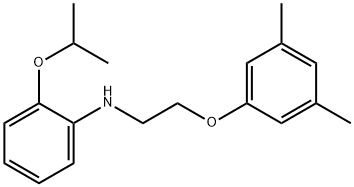 N-[2-(3,5-Dimethylphenoxy)ethyl]-2-isopropoxyaniline 化学構造式