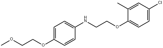 N-[2-(4-Chloro-2-methylphenoxy)ethyl]-4-(2-methoxyethoxy)aniline Structure