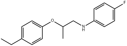 N-[2-(4-Ethylphenoxy)propyl]-4-fluoroaniline Structure