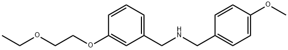 N-[3-(2-Ethoxyethoxy)benzyl](4-methoxyphenyl)-methanamine Structure