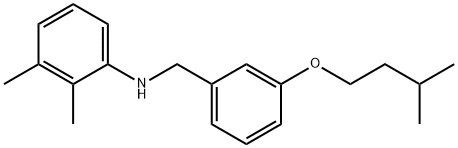 N-[3-(Isopentyloxy)benzyl]-2,3-dimethylaniline Structure