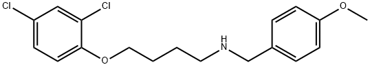 N-[4-(2,4-Dichlorophenoxy)butyl]-N-(4-methoxybenzyl)amine 结构式