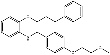 N-[4-(2-Methoxyethoxy)benzyl]-2-(3-phenylpropoxy)aniline Struktur