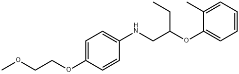 N-[4-(2-Methoxyethoxy)phenyl]-N-[2-(2-methylphenoxy)butyl]amine Structure