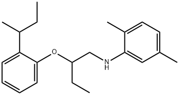 N-{2-[2-(sec-Butyl)phenoxy]butyl}-2,5-dimethylaniline 结构式