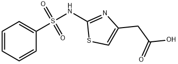 {2-[(phenylsulfonyl)amino]-1,3-thiazol-4-yl}acetic acid Structure