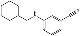 2-[cyclohexyl(methyl)amino]isonicotinonitrile 化学構造式
