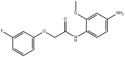 N-(4-amino-2-methoxyphenyl)-2-(3-fluorophenoxy)acetamide Struktur