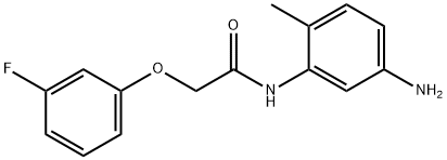 N-(5-amino-2-methylphenyl)-2-(3-fluorophenoxy)acetamide,954566-45-1,结构式