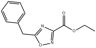 5-ベンジル-1,2,4-オキサジアゾール-3-カルボン酸エチル 化学構造式