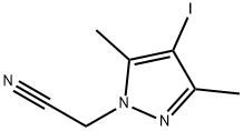 (4-iodo-3,5-dimethyl-1H-pyrazol-1-yl)acetonitrile,1170865-71-0,结构式