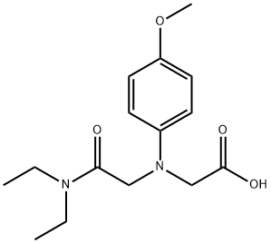 [[2-(diethylamino)-2-oxoethyl](4-methoxyphenyl)amino]acetic acid Structure