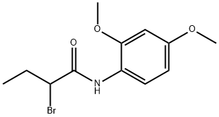 2-溴-N-(2,4-二甲氧苯基)丁酰胺 结构式