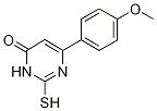 2-mercapto-6-(4-methoxyphenyl)pyrimidin-4(3H)-one Structure