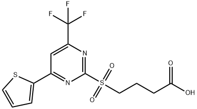 4-{[4-(2-thienyl)-6-(trifluoromethyl)pyrimidin-2-yl]sulfonyl}butanoic acid