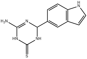 4-amino-6-(1H-indol-5-yl)-1,6-dihydro-1,3,5-triazine-2-thiol Structure