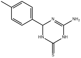 4-amino-6-(4-methylphenyl)-1,6-dihydro-1,3,5-triazine-2-thiol Structure