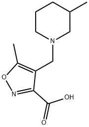 5-methyl-4-[(3-methylpiperidin-1-yl)methyl]isoxazole-3-carboxylic acid price.