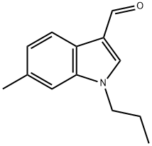 6-甲基-1-丙基-1H-吲哚-3-甲醛,1134334-38-5,结构式
