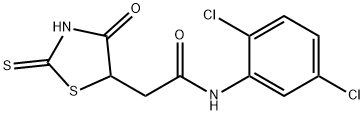 N-(2,5-dichlorophenyl)-2-(2-mercapto-4-oxo-4,5-dihydro-1,3-thiazol-5-yl)acetamide Struktur