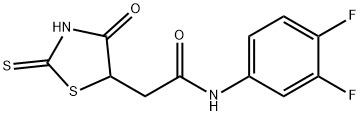 N-(3,4-difluorophenyl)-2-(2-mercapto-4-oxo-4,5-dihydro-1,3-thiazol-5-yl)acetamide Structure