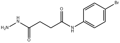 N-(4-bromophenyl)-4-hydrazino-4-oxobutanamide 结构式